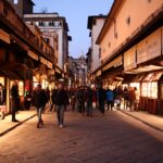 Italy, Florence, Old Bridge; Oltrarno